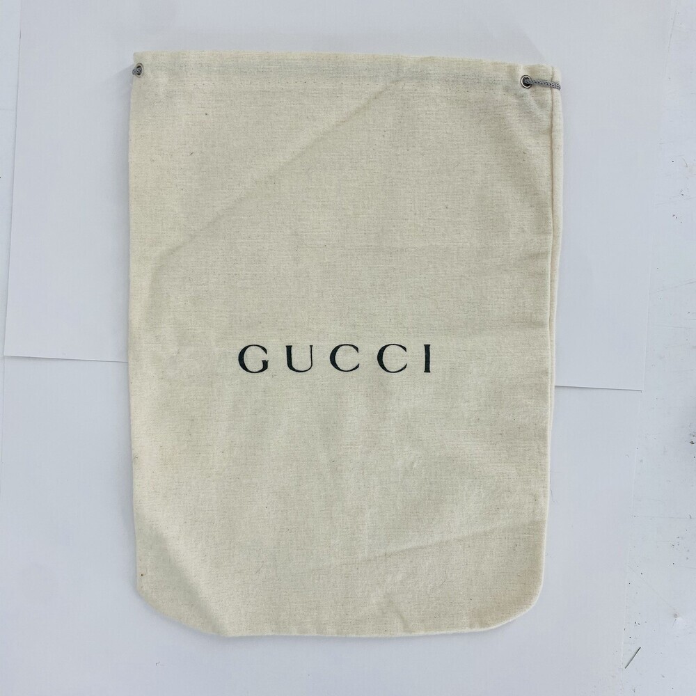 Gucci Canvas Drawstring Dust Bag Dust Cover Off White 12x9"